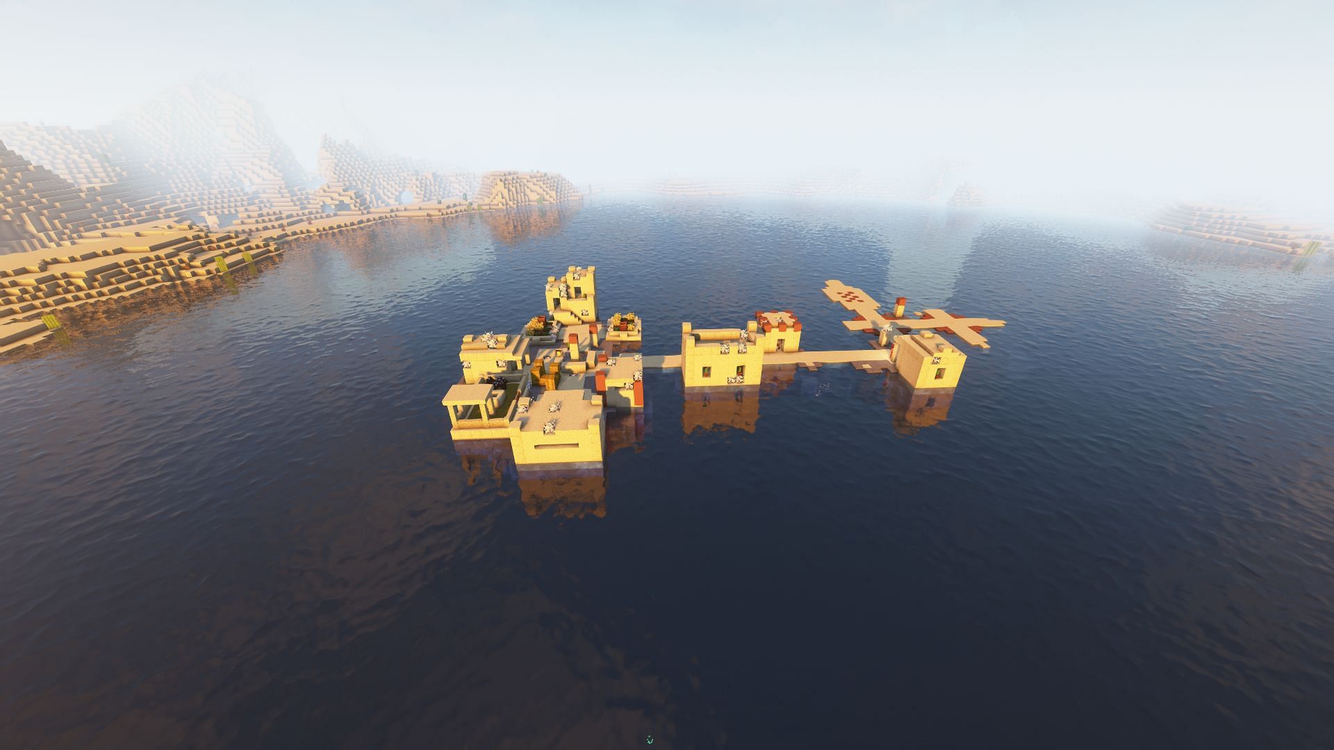 Same seed in version 1.19.4 (Image via Mojang)